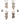 Semi-metallic brake pad set - Front (left & right)