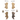 Semi-metallic brake pad set - Rear (left & right)