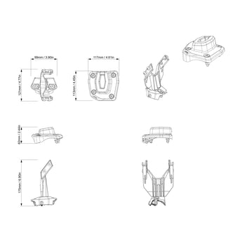 LinQ Gun Case Mounting Kit - Fender Position