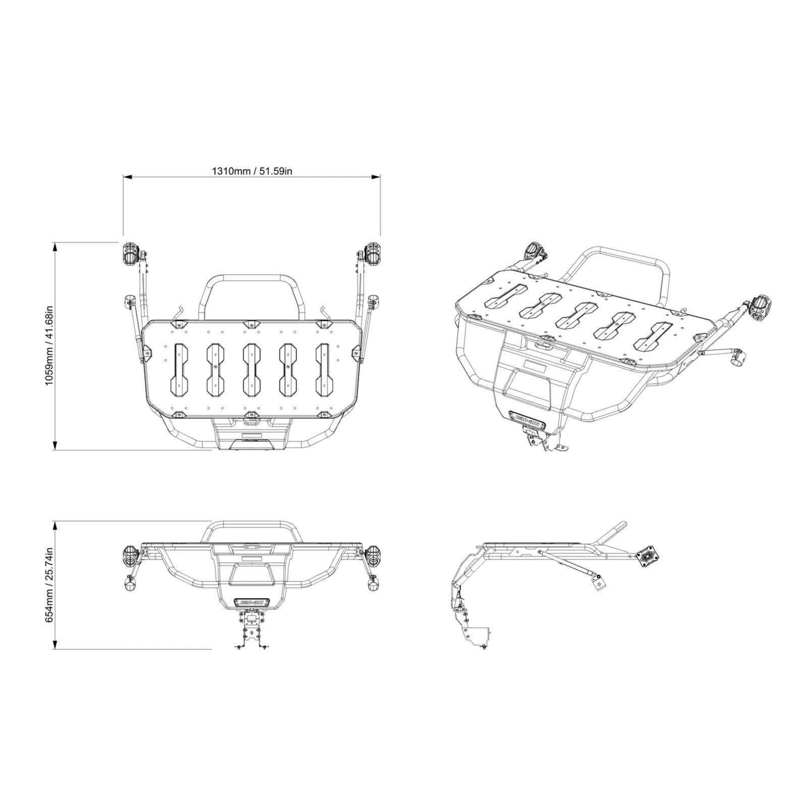 Home Linq Rack LinQ Pivoting Rack Can-Am Maverick R – Delta Parts Store