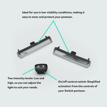 Front Docking Lights for Switch Pontoon
