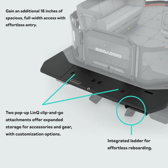 Swim Platform for Switch Pontoon
